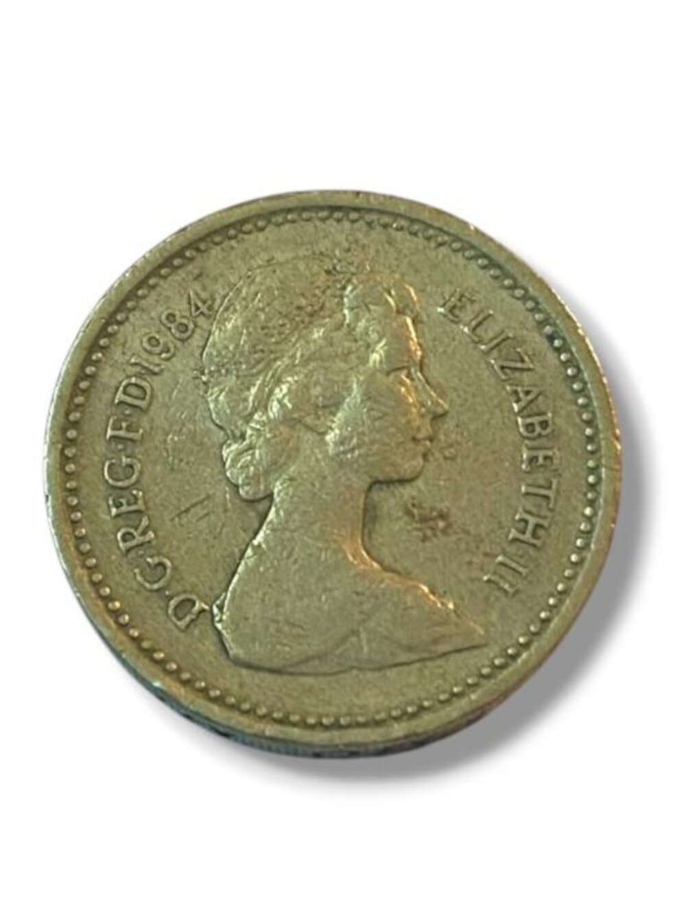 1984 Queen Elizabeth ll Coin - One Pound - "Nemo Me Impune Lacessit" - Rare